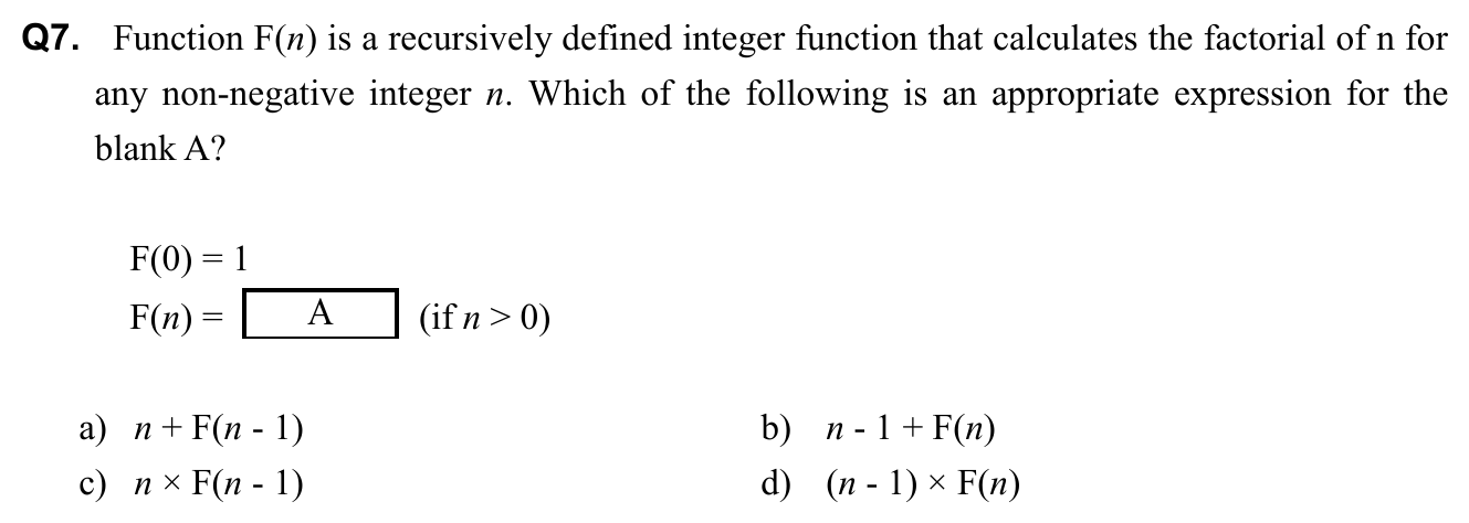 Question 7