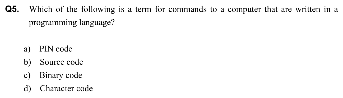 Question 5