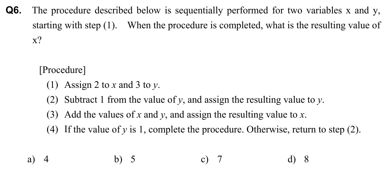 Question 6