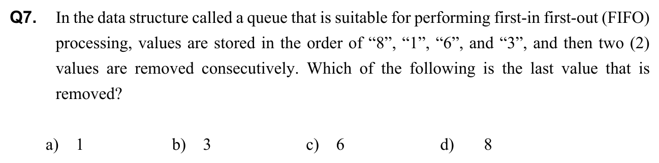 Question 7