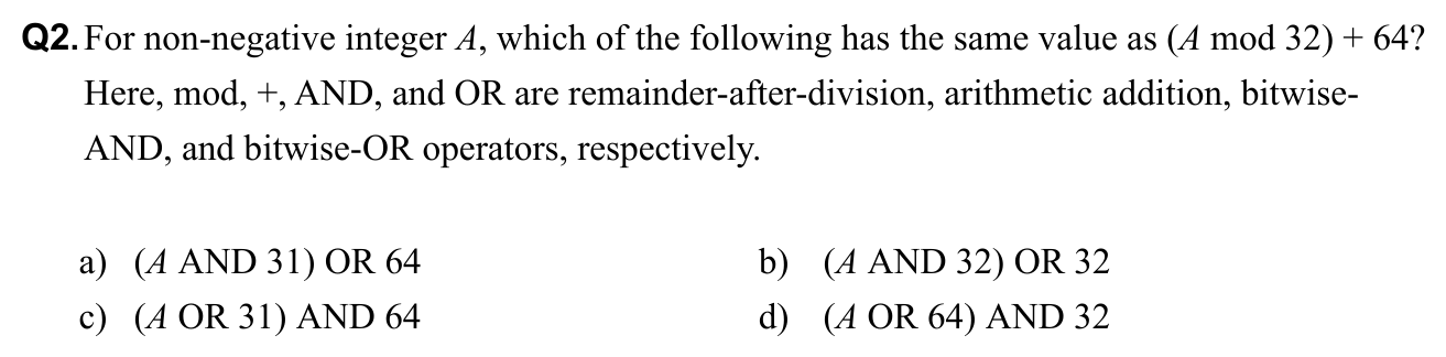 Question 2