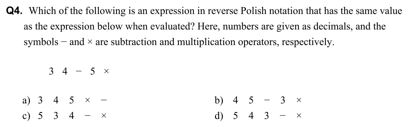 Question 4