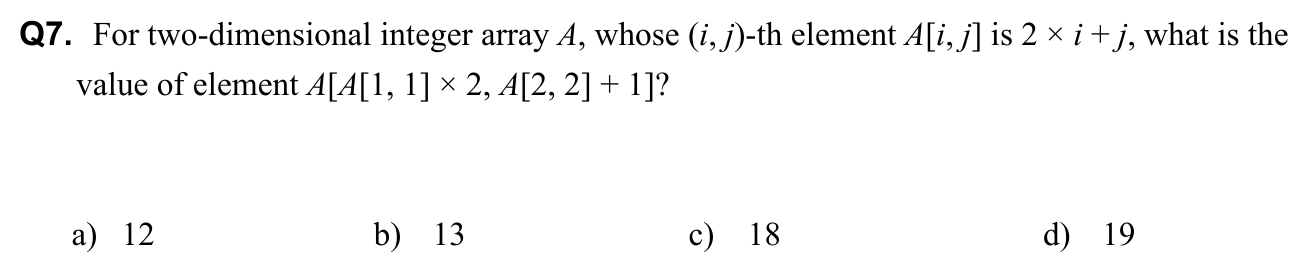 Question 7