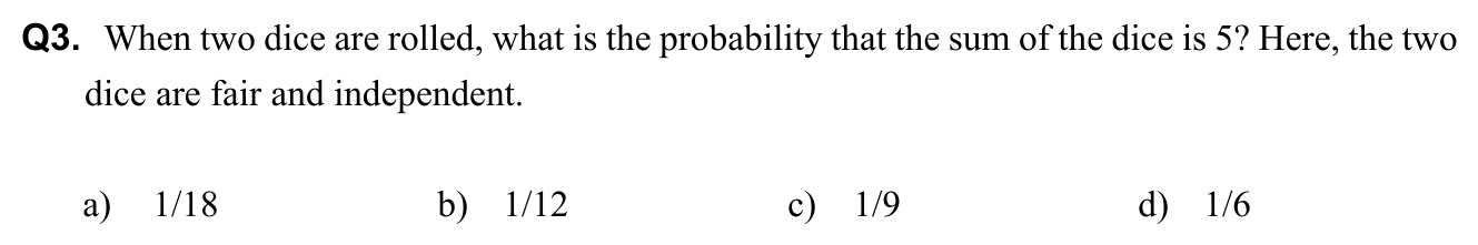 Question 3