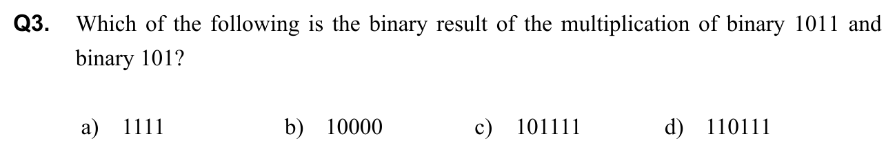 Question 3