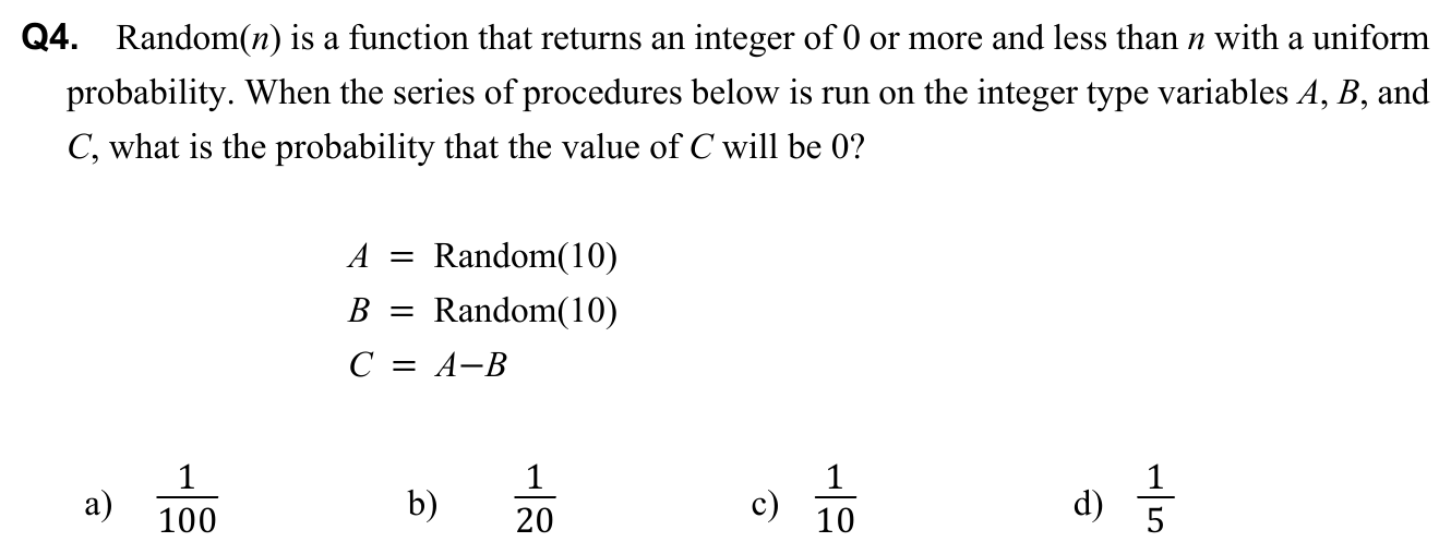 Question 4