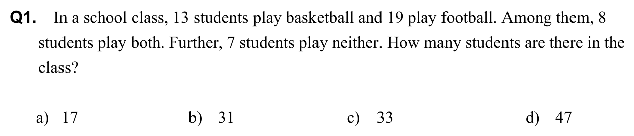 Question 1