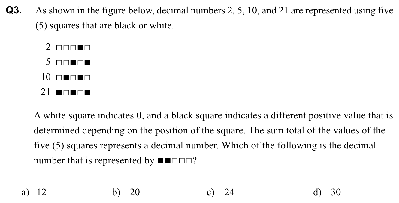 Question 3