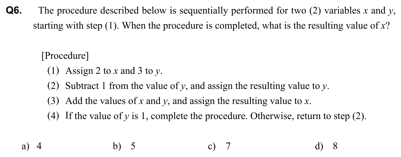 Question 6