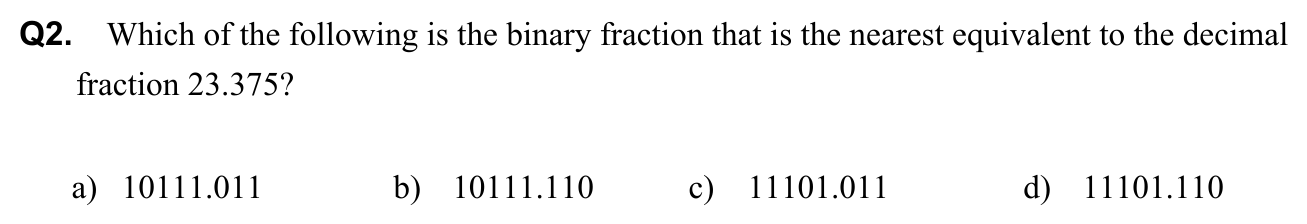 Question 2