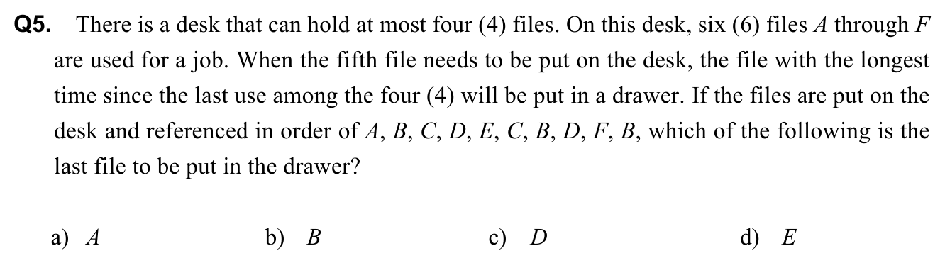 Question 5
