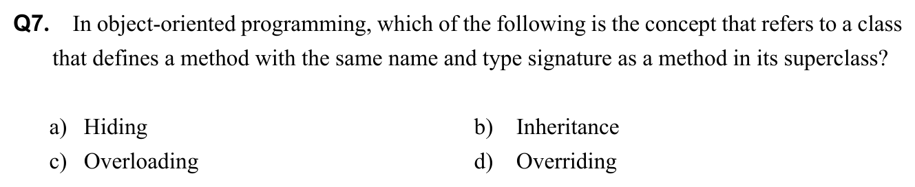 Question 7
