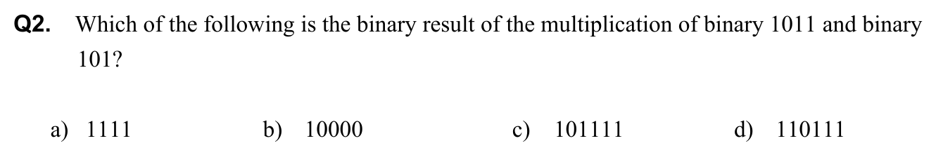 Question 2